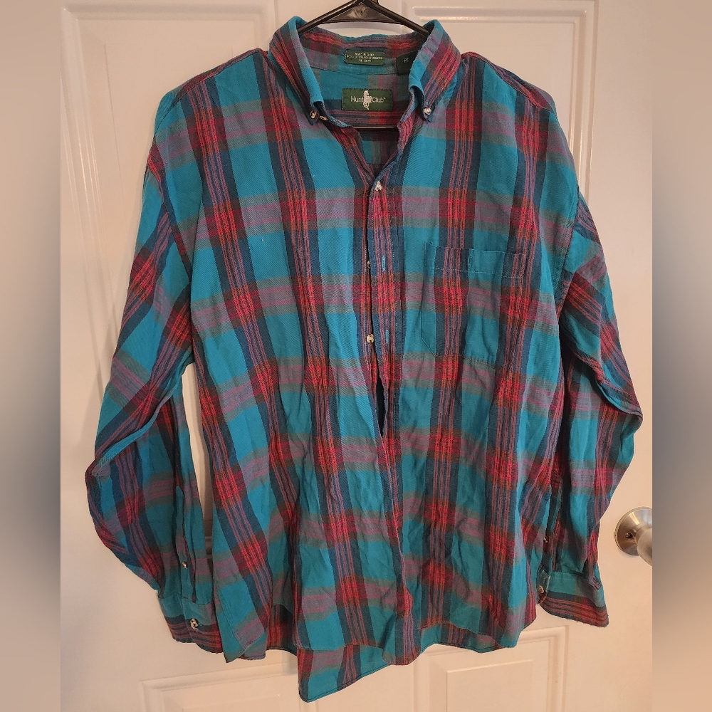 Plaid Button-Down Shirt